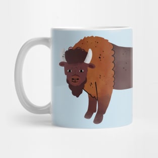 Bison Painting Hand Drawn Mug